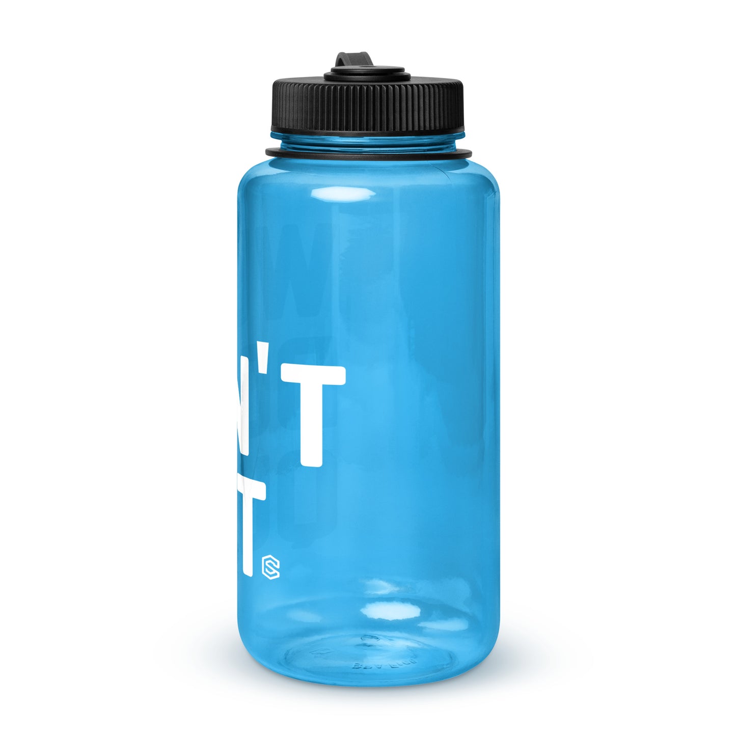 Wide mouth plastic water bottle