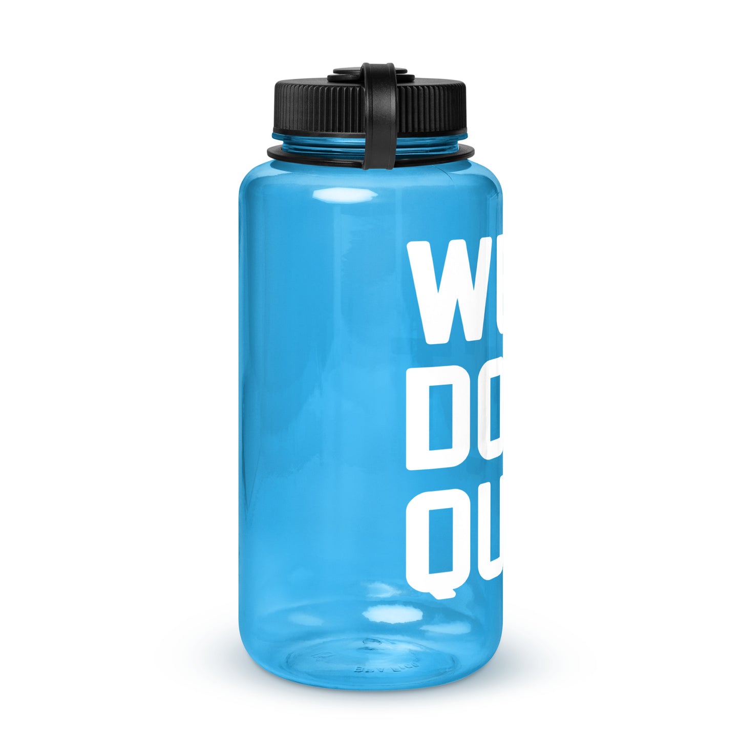 Wide mouth plastic water bottle