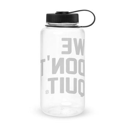 Wide mouth plastic water bottle