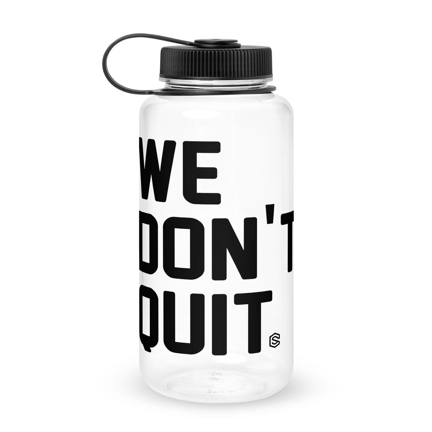 Wide mouth plastic water bottle