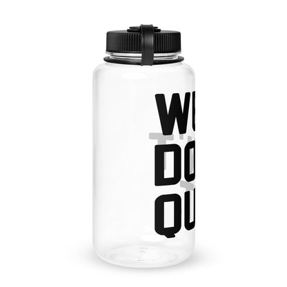 Wide mouth plastic water bottle