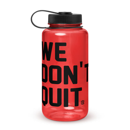 Wide mouth plastic water bottle