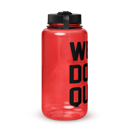 Wide mouth plastic water bottle